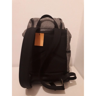 Pre-owned Tod's Backpack In Grey