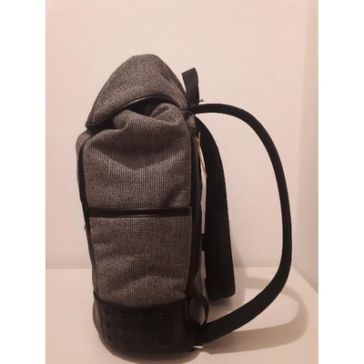 Pre-owned Tod's Backpack In Grey
