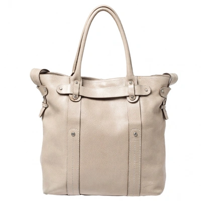 Pre-owned Ferragamo Beige Leather Handbags