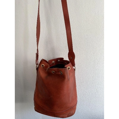 Pre-owned Escada Leather Tote In Brown