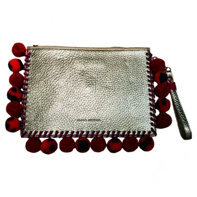 Pre-owned Sophia Webster Leather Clutch Bag In Silver