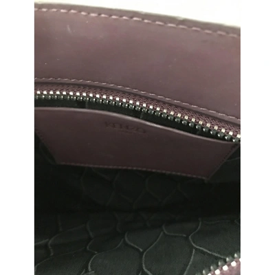 Pre-owned Kenzo Kalifornia Purple Leather Clutch Bag