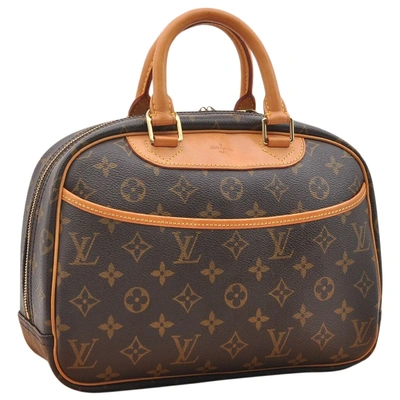 Pre-owned Louis Vuitton Trouville Brown Cloth Handbag