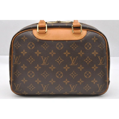 Pre-owned Louis Vuitton Trouville Brown Cloth Handbag