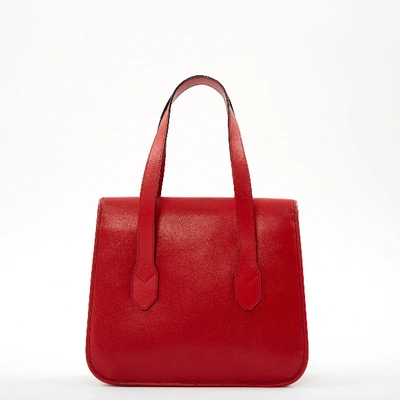 Pre-owned St Dupont Leather Handbag In Red