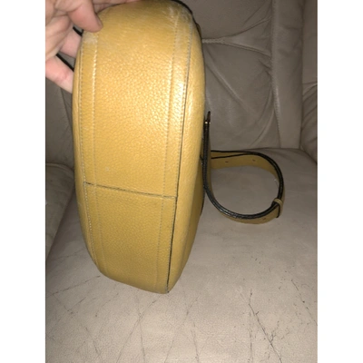Pre-owned Delvaux Leather Handbag In Yellow