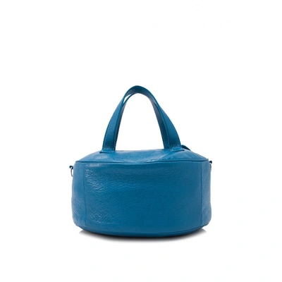 Pre-owned Balenciaga Papier Leather Handbag In Blue