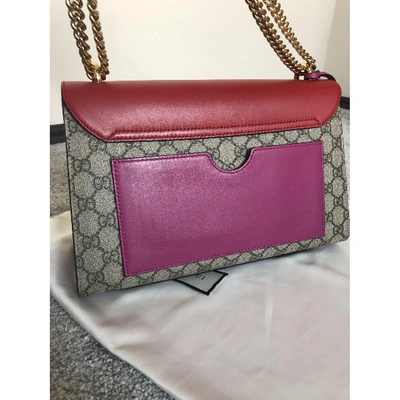 Pre-owned Gucci Padlock Red Cloth Handbag