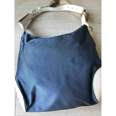 Pre-owned Lancel Cloth Handbag In Blue