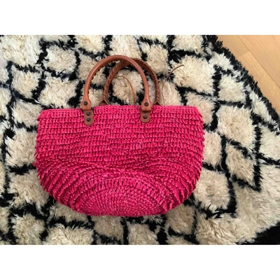 Pre-owned Balenciaga Panier Pink Wicker Handbag