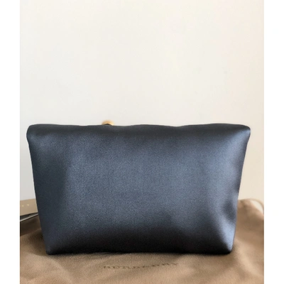 Pre-owned Burberry Grey Silk Clutch Bag