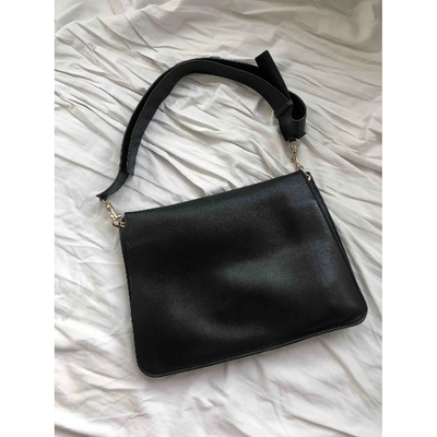 Pre-owned Jw Anderson Pierce Black Leather Handbag