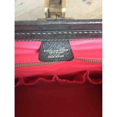 Pre-owned Gucci Leather Vanity Case In Other