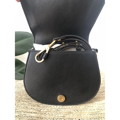 Pre-owned Chloé Bracelet Nile Leather Crossbody Bag In Black