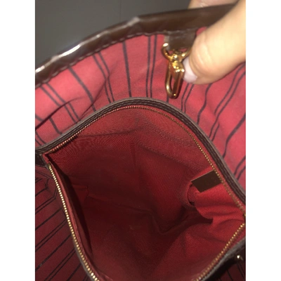 Pre-owned Louis Vuitton Delightful Brown Cloth Handbag