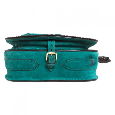 Pre-owned Ralph Lauren Green Suede Handbag