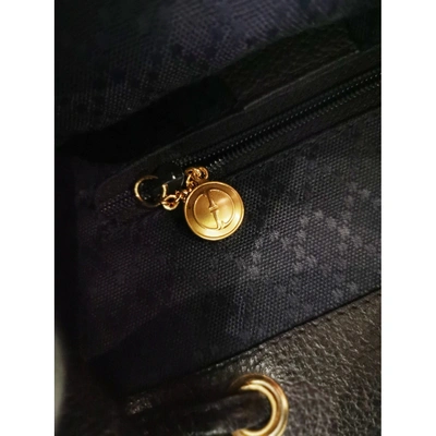 Pre-owned Gucci Backpack In Navy