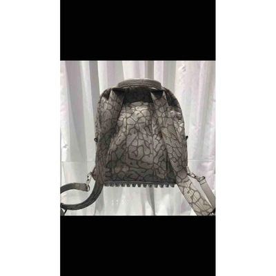 Pre-owned Alexander Wang Leather Backpack In Grey