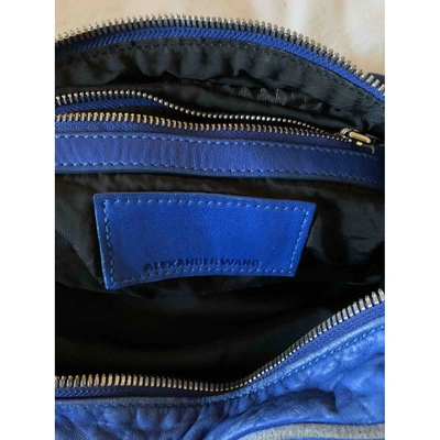 Pre-owned Alexander Wang Brenda Leather Crossbody Bag In Blue