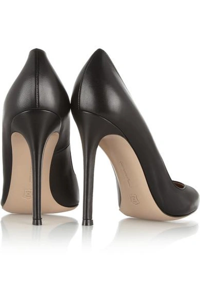 Shop Gianvito Rossi Leather Pumps In Black