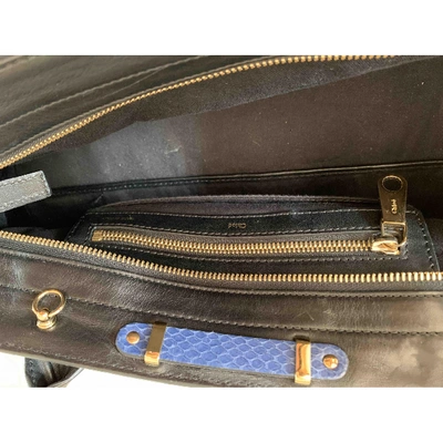 Pre-owned Chloé Alice Blue Python Handbag