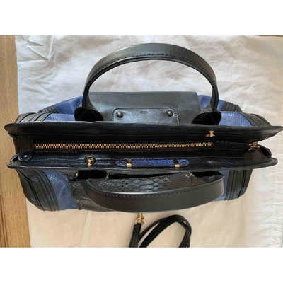 Pre-owned Chloé Alice Blue Python Handbag