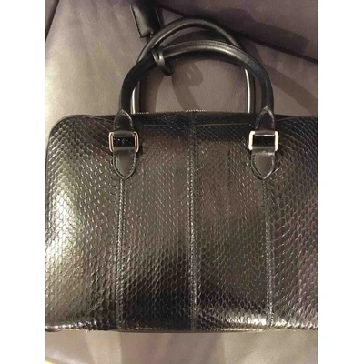 Pre-owned Barbara Bui Black Python Handbag