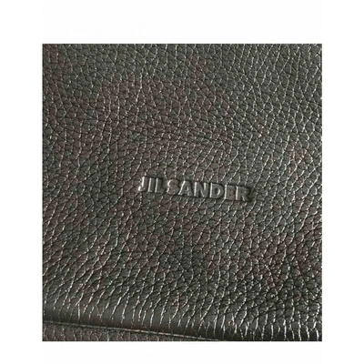 Pre-owned Jil Sander Leather Tote In Black