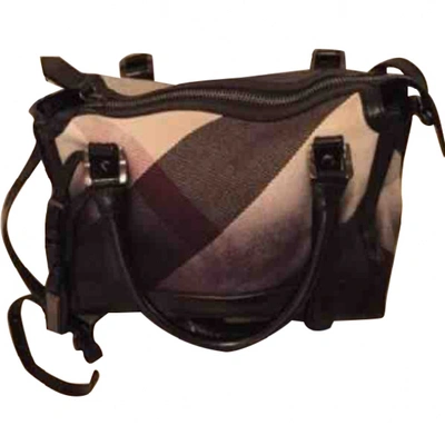 Pre-owned Burberry Cloth Handbag In Multi