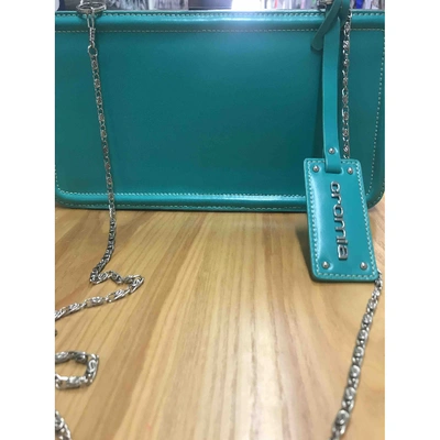 Pre-owned Cromia Turquoise Leather Handbag