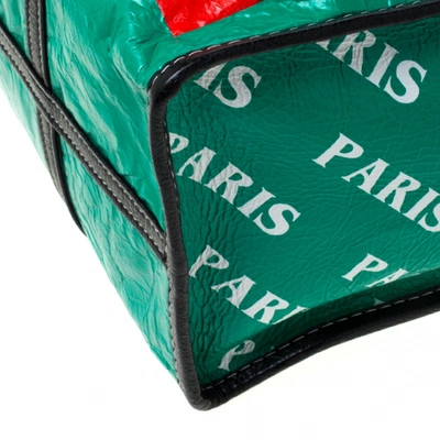 Pre-owned Balenciaga Bazar Bag Green Leather Handbag