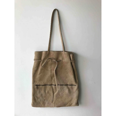 Pre-owned Isabel Marant Beige Pony-style Calfskin Handbag