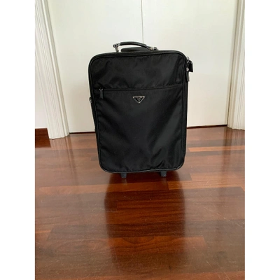Pre-owned Prada Black Cloth Travel Bag