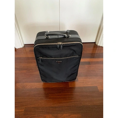 Pre-owned Prada Black Cloth Travel Bag