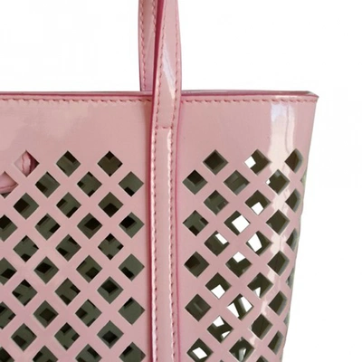 Pre-owned Dolce & Gabbana Patent Leather Tote In Pink