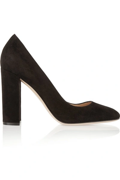 Shop Gianvito Rossi 100 Suede Pumps In Black