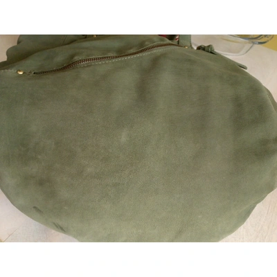 Pre-owned American Vintage Green Leather Handbag