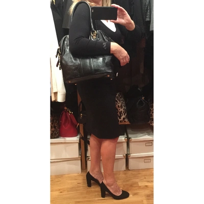 Pre-owned Dolce & Gabbana Leather Handbag In Black