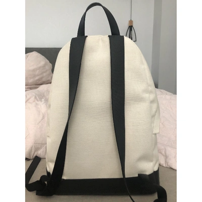 Pre-owned Balenciaga Cloth Backpack In Beige