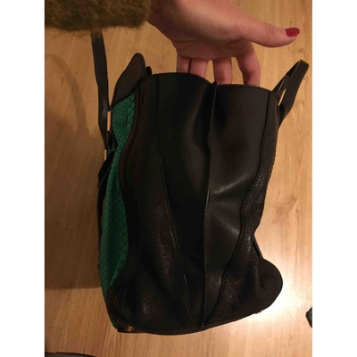 Pre-owned Chloé Alice Green Python Handbag
