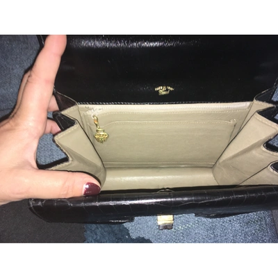 Pre-owned Gucci Black Crocodile Handbag