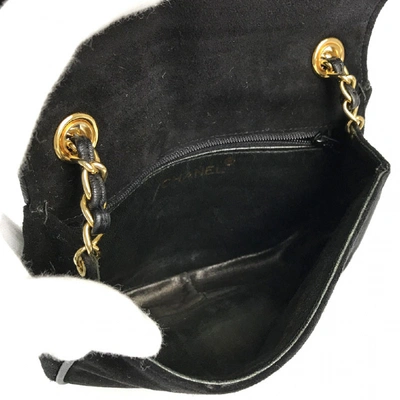 Pre-owned Chanel Black Suede Handbag
