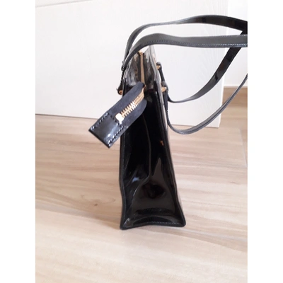 Pre-owned Nina Ricci Patent Leather Handbag In Black