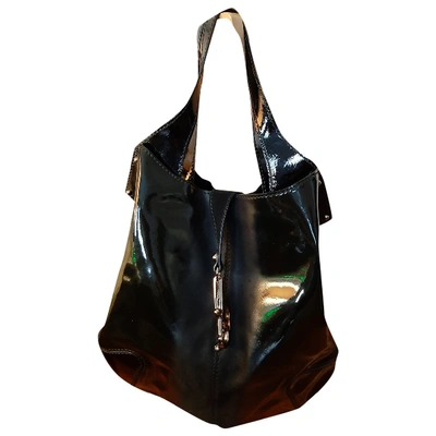 Pre-owned Fay Leather Handbag In Black