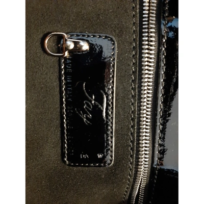 Pre-owned Fay Leather Handbag In Black