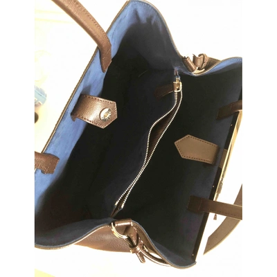 Pre-owned Fendi 2jours Leather Handbag In Brown