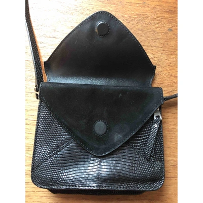Pre-owned Boyy Black Lizard Handbag