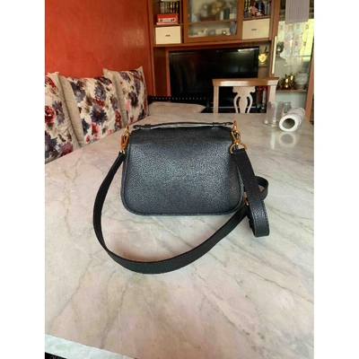 Pre-owned Louis Vuitton Vivienne Leather Handbag In Black