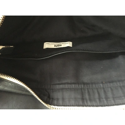 Pre-owned Hope Black Leather Handbag