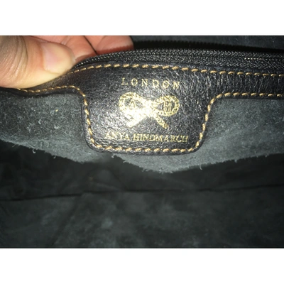 Pre-owned Anya Hindmarch Black Leather Handbag